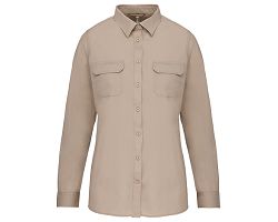 Chemise safari manches longues femme