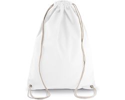 Sac à dos en coton avec cordelettes