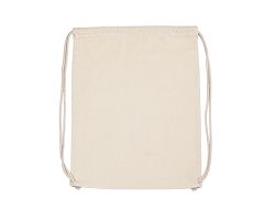 Sac à dos en coton bio avec cordelettes