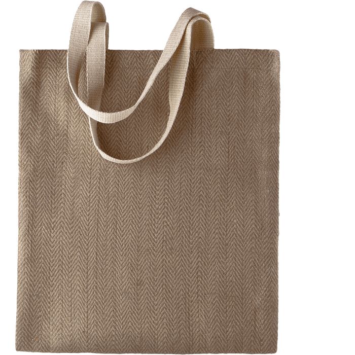  Sac en toile de jute teint 100% naturel