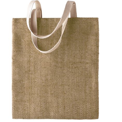  Sac en toile de jute teint 100% naturel