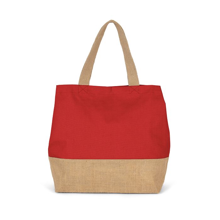  Sac shopping en toiles de coton & jute