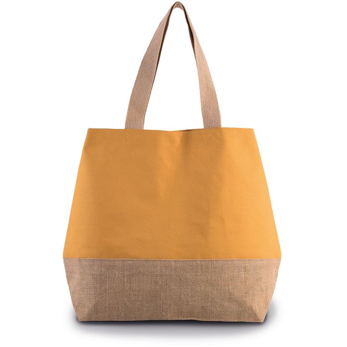  Sac shopping en toiles de coton & jute