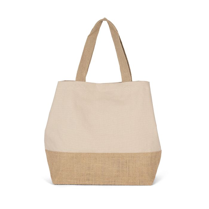  Sac shopping en toiles de coton & jute