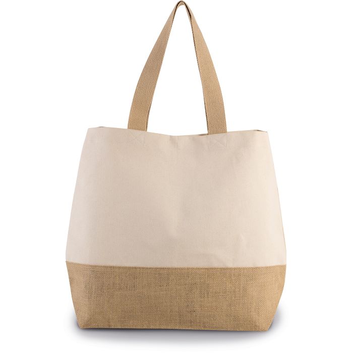  Sac shopping en toiles de coton & jute