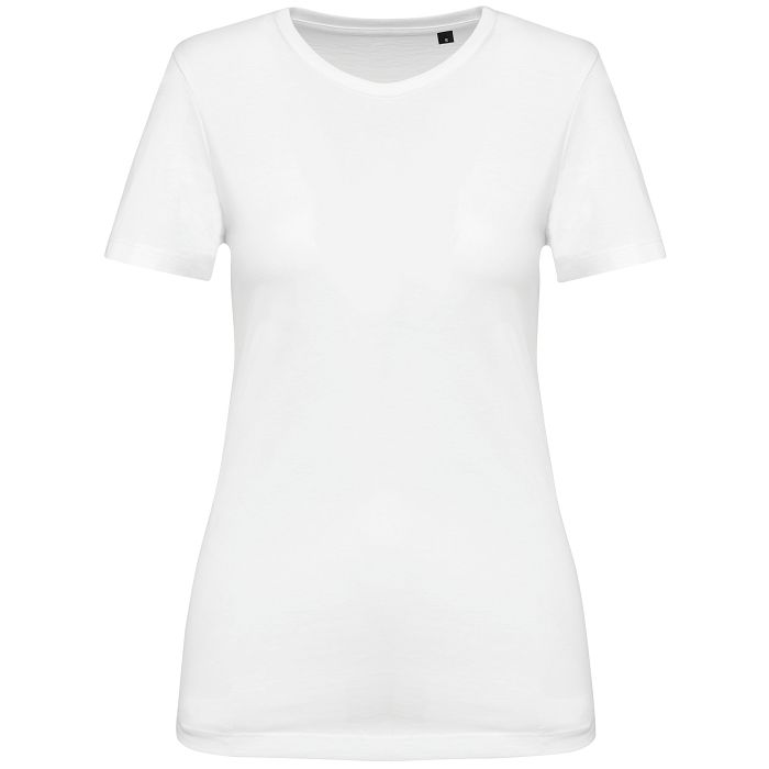  T-shirt Supima® col rond manches courtes femme