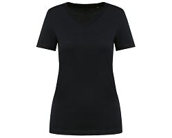 T-shirt Supima® col V manches courtes femme