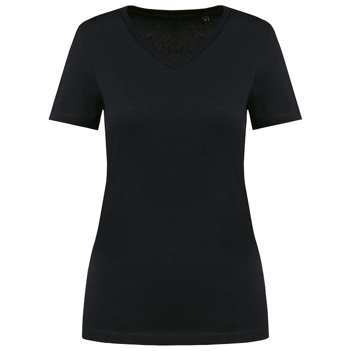  T-shirt Supima® col V manches courtes femme