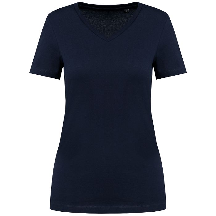  T-shirt Supima® col V manches courtes femme