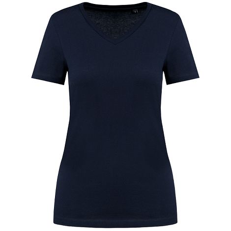  T-shirt Supima® col V manches courtes femme