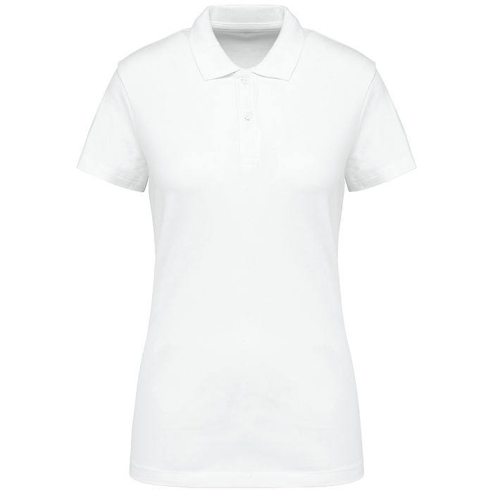  Polo Supima® manches courtes femme