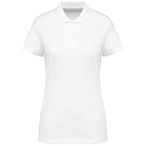  Polo Supima® manches courtes femme