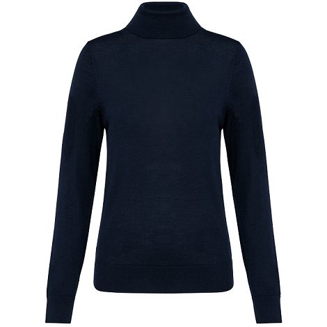  Pull Mérinos col roulé femme