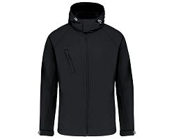 Veste softshell à capuche amovible homme