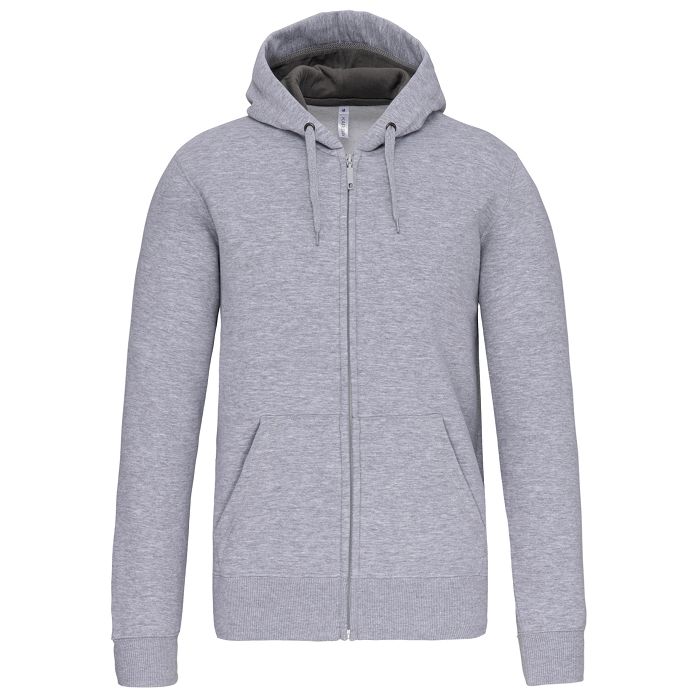  Sweat-shirt zippé capuche unisexe