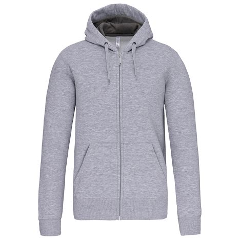  Sweat-shirt zippé capuche unisexe