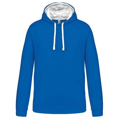  Sweat-shirt capuche contrastée homme