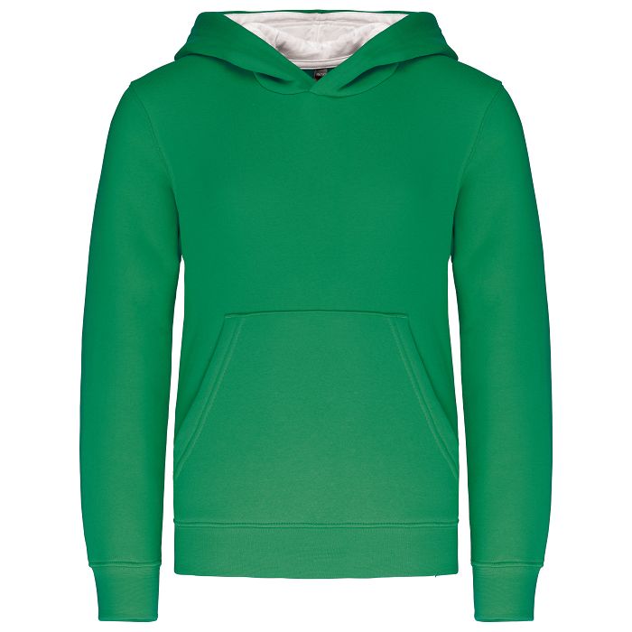  Sweat-shirt capuche contrastée enfant