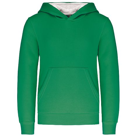  Sweat-shirt capuche contrastée enfant