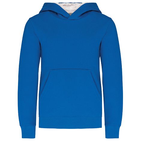  Sweat-shirt capuche contrastée enfant