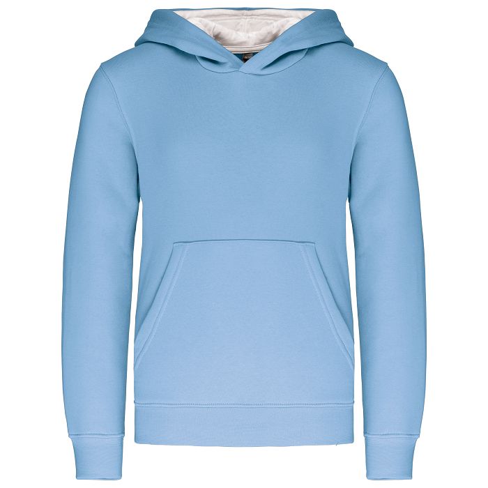  Sweat-shirt capuche contrastée enfant