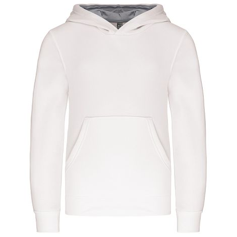  Sweat-shirt capuche contrastée enfant