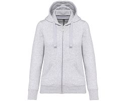Sweat-shirt zippé capuche femme