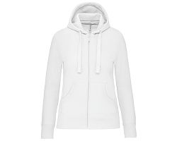 Sweat-shirt zippé capuche femme