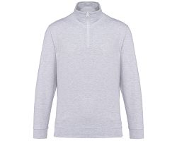 Sweat-shirt col zippé homme