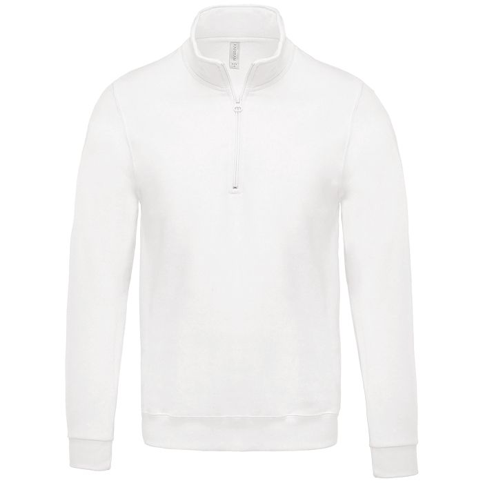  Sweat-shirt col zippé homme