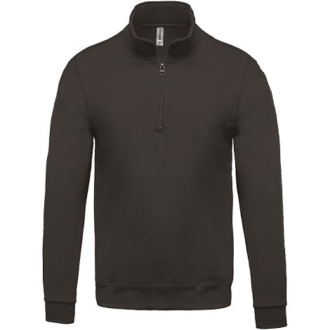  Sweat-shirt col zippé homme