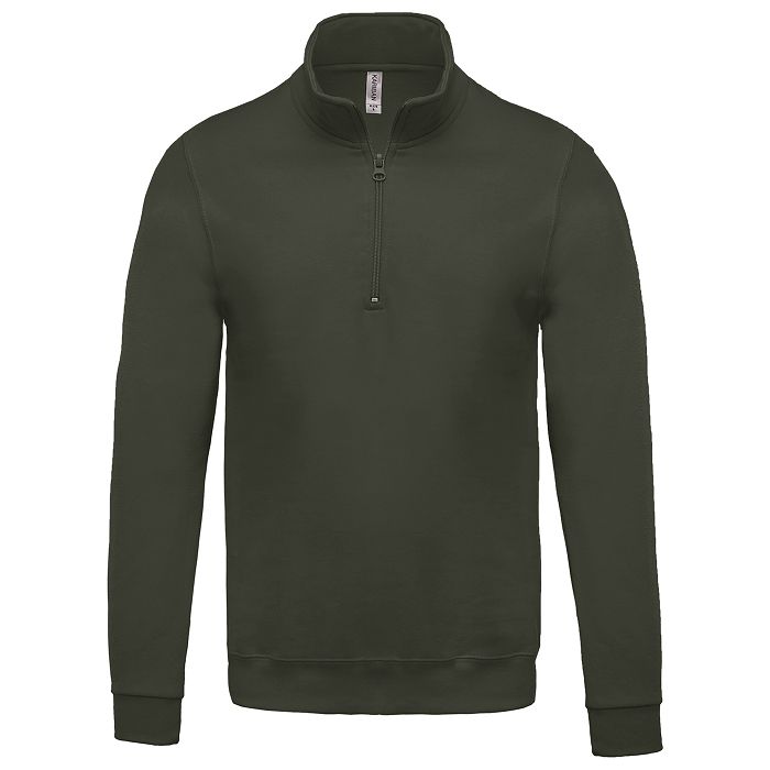  Sweat-shirt col zippé homme