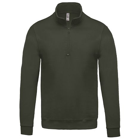  Sweat-shirt col zippé homme