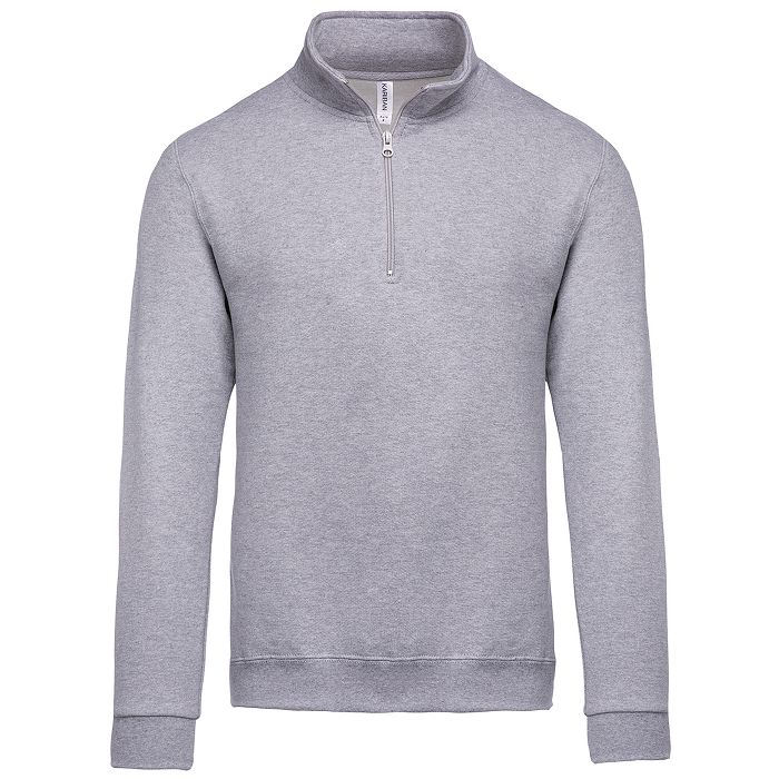  Sweat-shirt col zippé homme