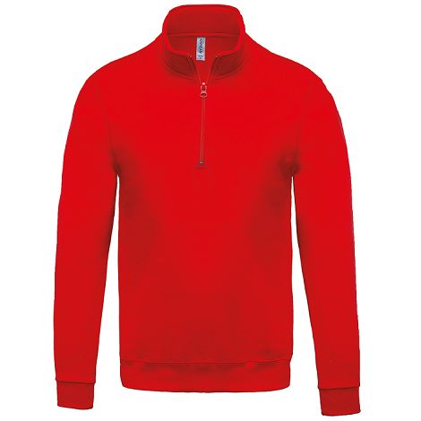  Sweat-shirt col zippé homme