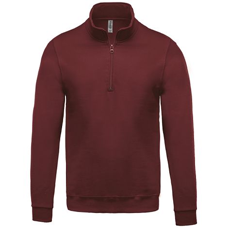  Sweat-shirt col zippé homme