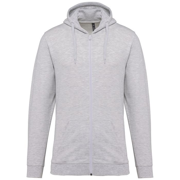  Sweat-shirt zippé capuche unisexe