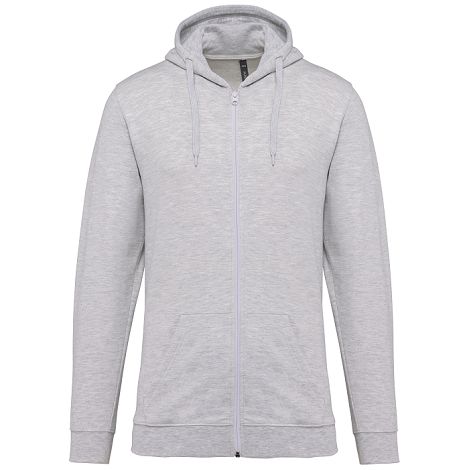  Sweat-shirt zippé capuche unisexe