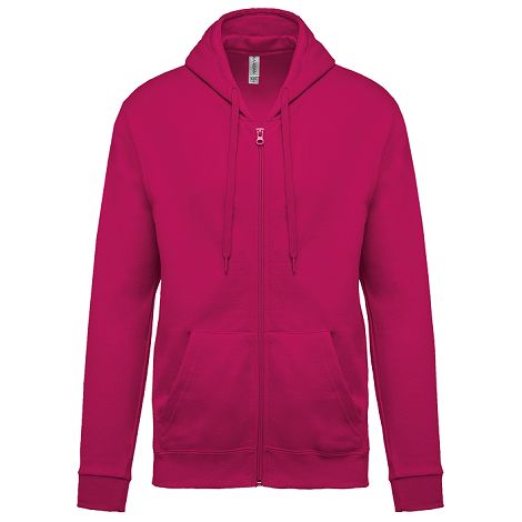  Sweat-shirt zippé capuche unisexe