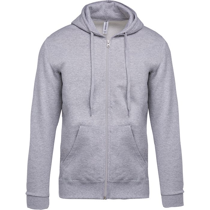  Sweat-shirt zippé capuche unisexe