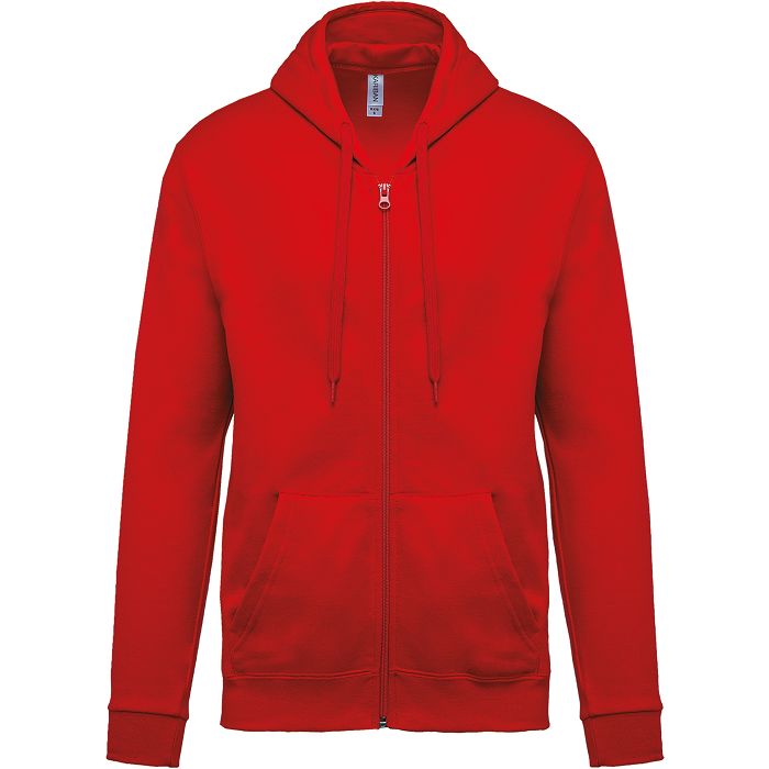  Sweat-shirt zippé capuche unisexe