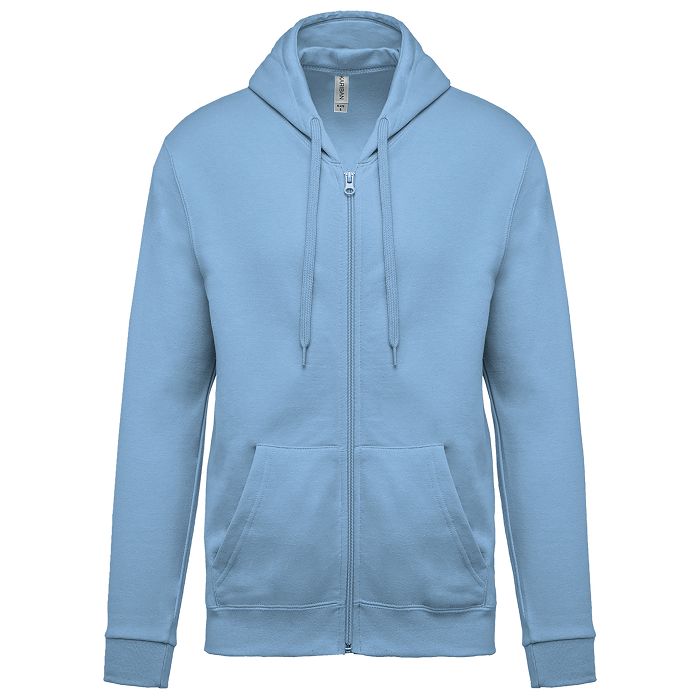  Sweat-shirt zippé capuche unisexe