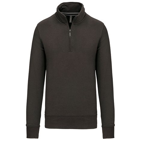  Sweat-shirt col zippé homme