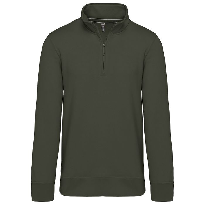  Sweat-shirt col zippé homme