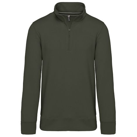  Sweat-shirt col zippé homme