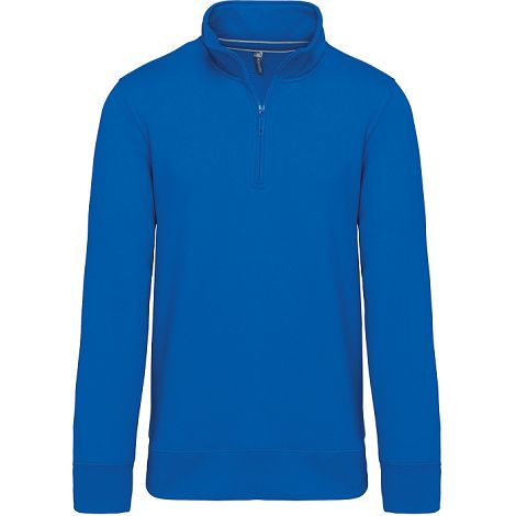  Sweat-shirt col zippé homme