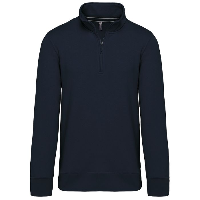  Sweat-shirt col zippé homme