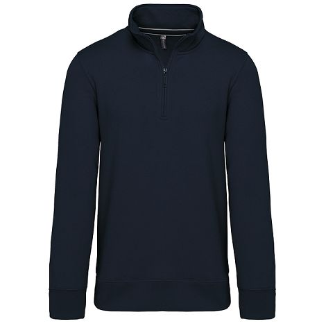  Sweat-shirt col zippé homme