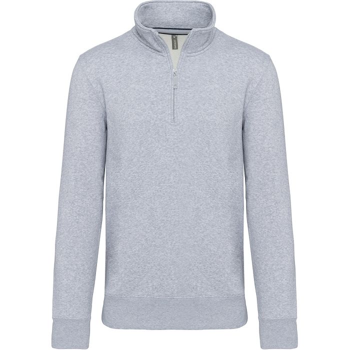  Sweat-shirt col zippé homme