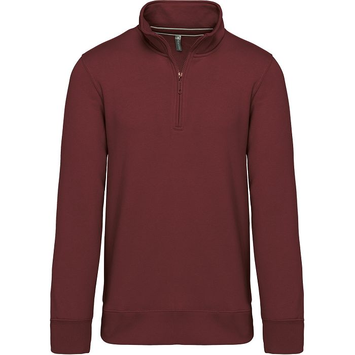  Sweat-shirt col zippé homme